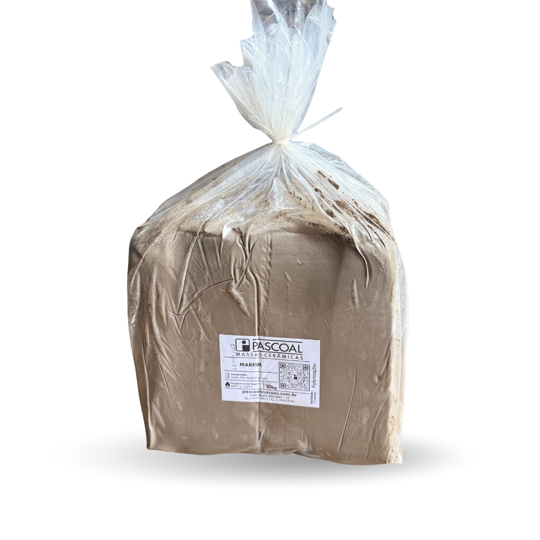 Argila Marfim – bloco de 10kg